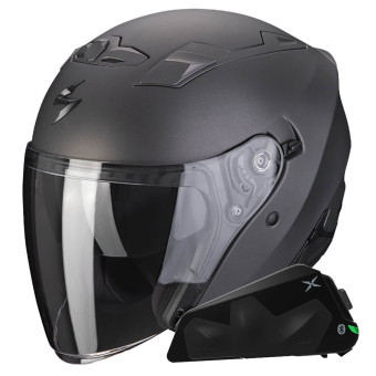 Jet Scorpion Exo 230 Anthrazit Matt + Exo-Com Link-1C Bluetooth-Kit