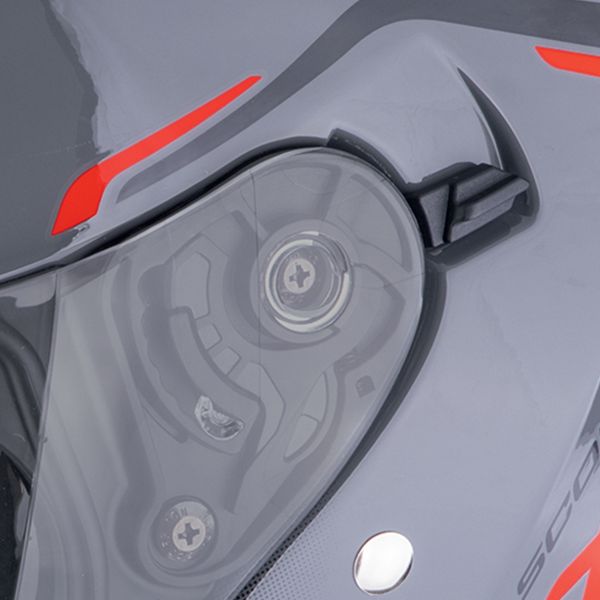 Scorpion Exo 230 Cit-E Grey Red + Bluetooth-Kit Exo-Com Link-1C