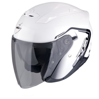 Scorpion Exo 230 Cit-E White Black + Bluetooth-Kit Exo-Com Link-1C
