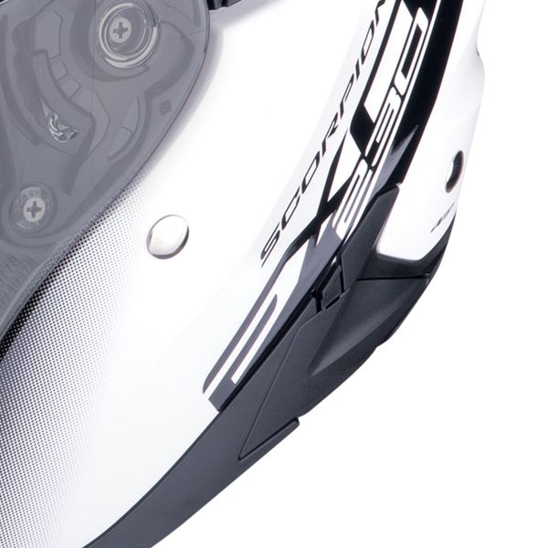 Scorpion Exo 230 Cit-E White Black + Bluetooth-Kit Exo-Com Link-1C