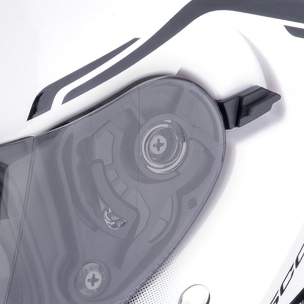 Scorpion Exo 230 Cit-E White Black + Bluetooth-Kit Exo-Com Link-1C