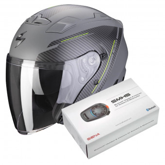 Jet Scorpion EXO 230 Fenix Grey Matt Cement + Kit Bluetooth SMH5