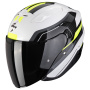 Casque Jet Scorpion Exo 230 Hipe White Black Neon Yellow