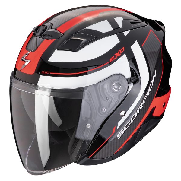 Scorpion Exo 230 Pul Black Red + Kit Bluetooth Lokui K30