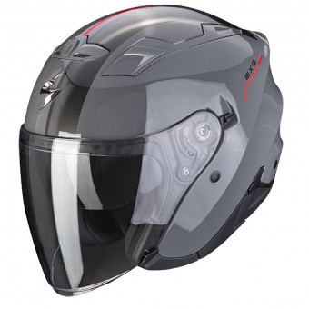 Scorpion Exo 230 SR Grey Cement Red + Kit bluetooth 5R Lite