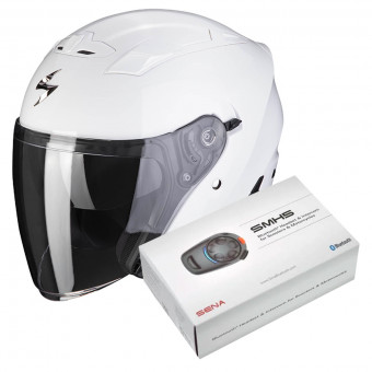 Jet Scorpion Exo 230 White + Kit Bluetooth SMH5