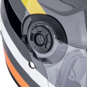 Scorpion Exo City II Bee Grey Yellow Black + Bluetooth-Kit Exo-Com Link-1C