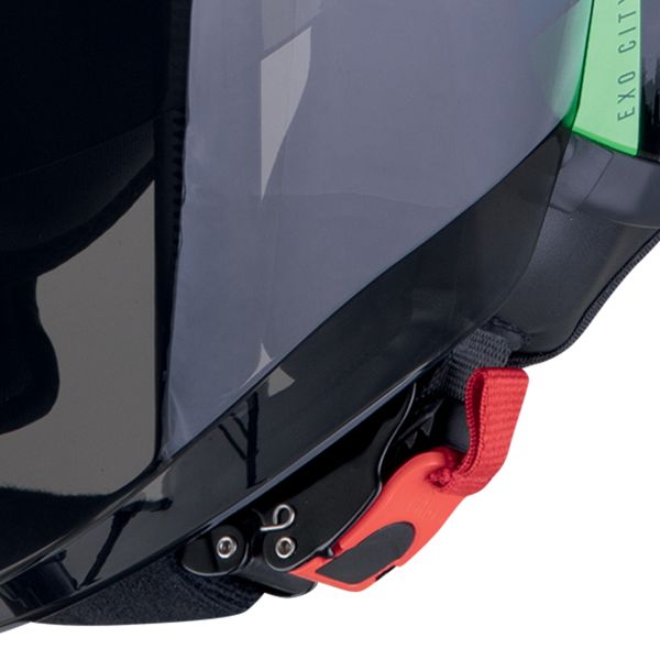 Scorpion Exo City II Blur Black White Green + Kit bluetooth 5R Lite