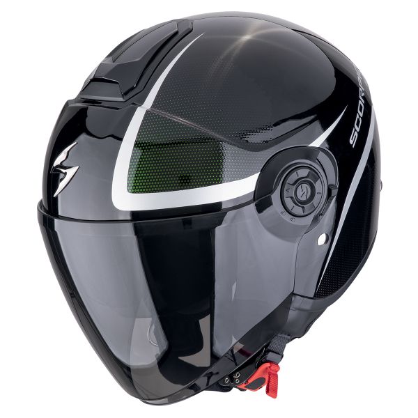 Scorpion Exo City II Intercity Black Chameleon + Bluetooth-Kit Exo-Com Link-1