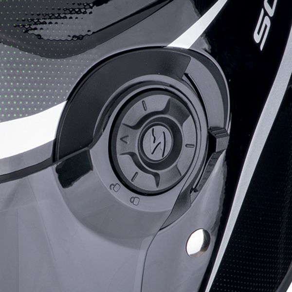 Scorpion Exo City II Intercity Black Chameleon + Bluetooth-Kit Exo-Com Link-1