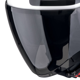 Scorpion Exo City II Intercity White Black + Bluetooth-Kit Exo-Com Link-1C