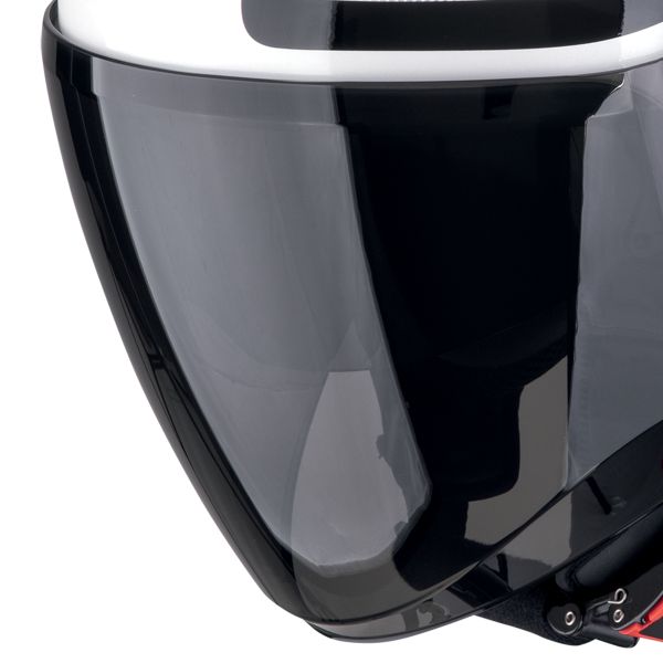 Scorpion Exo City II Intercity White Black + Bluetooth-Kit Exo-Com Link-1