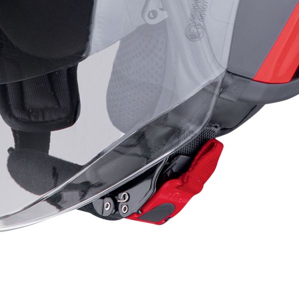 Scorpion Exo City II Riva Black Red + Bluetooth-Kit Exo-Com Link-1