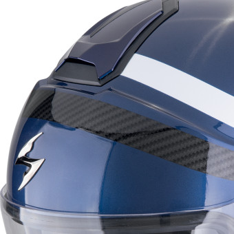 Scorpion Exo City II Riva Blue Black + Bluetooth-Kit Exo-Com Link-1