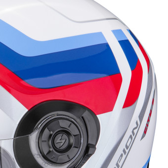Scorpion Exo City II Sport White Blue Red