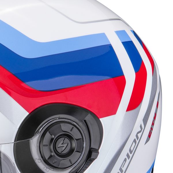 Scorpion Exo City II Sport White Blue Red