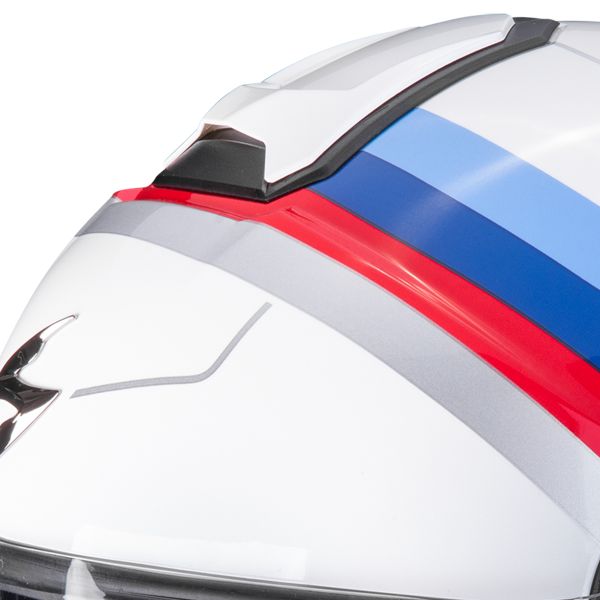 Scorpion Exo City II Sport White Blue Red