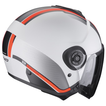 Scorpion Exo City II Vel Grey Red Matt + Bluetooth-Kit Exo-Com Link-1