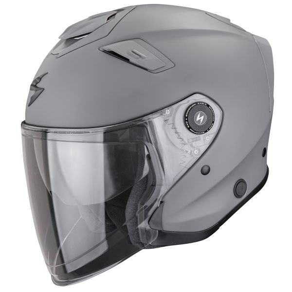 Jet Scorpion Exo GT Jet Solid Matt Cement Grey Jet Scorpion Exo GT Jet Solid Matt Cement Grey