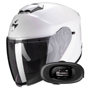 Jet Scorpion Exo S1 White + Kit bluetooth 5R Lite