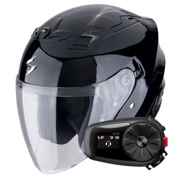 Jet Scorpion Exo Z1 Metal Black + Kit Bluetooth 5S Solo