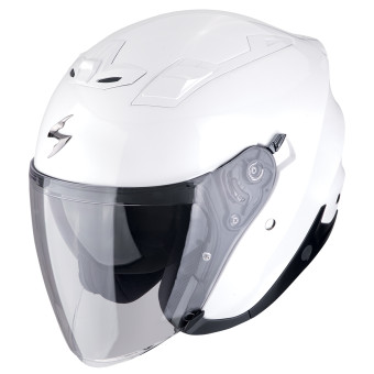 Scorpion Exo Z1 Pearl White + Bluetooth-Kit Exo-Com Link-1C