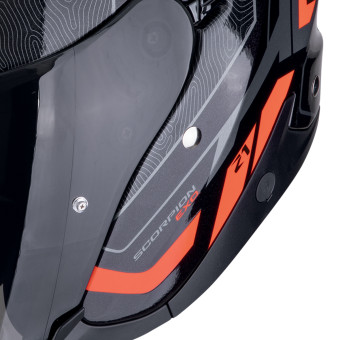 Scorpion Exo Z1 Vue Black Red + Kit Bluetooth Lokui K30