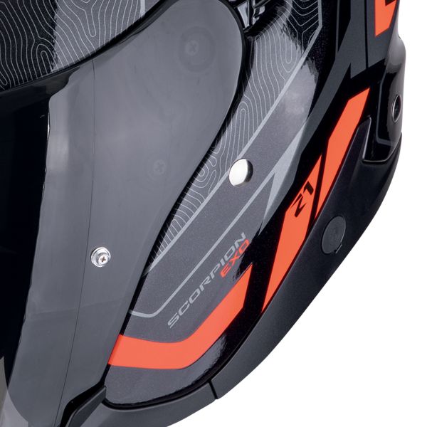 Scorpion Exo Z1 Vue Black Red + Bluetooth-Kit Exo-Com Link-1C