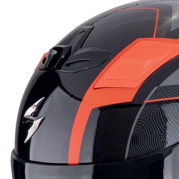 Scorpion Exo Z1 Vue Black Red + Bluetooth-Kit Exo-Com Link-1C