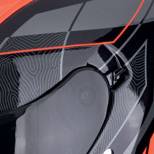 Scorpion Exo Z1 Vue Black Red + Bluetooth-Kit Exo-Com Link-1C