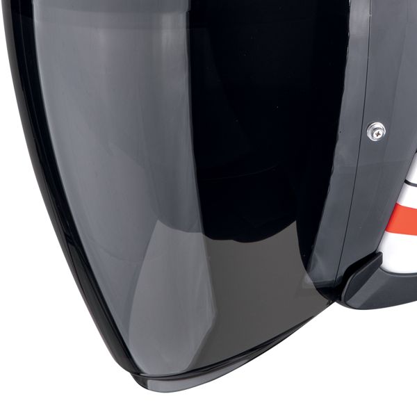 Scorpion Exo Z1 Vue Matt White Red Black + Kit bluetooth Exo-Com Link-1