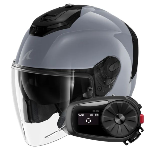 Jet Shark RS JET Blank S05 + Kit Bluetooth 5S Solo