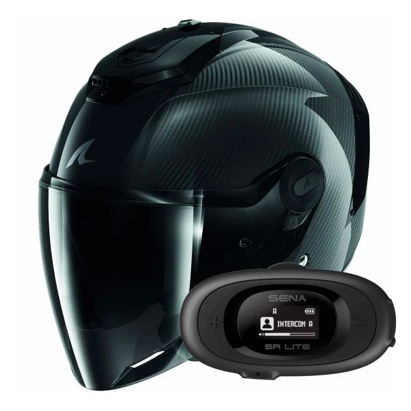 Jet Shark RS JET Carbon Blank DKD + Kit bluetooth 5R Lite Solo