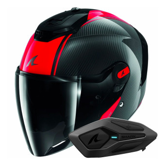 Casque Jet Shark RS JET Carbon Blank DRD + Kit Bluetooth Sena for Shark Solo Casque Jet Shark RS JET Carbon Blank DRD + Kit Bluetooth Sena for Shark Solo
