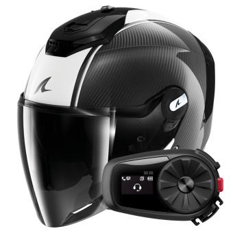 Jet Shark RS JET Carbon Blank DWK + Kit Bluetooth 5S Solo