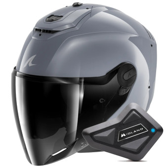 Jet Shark RS JET Carbon Dark Shadow S05 + Kit Bluetooth BT Mini