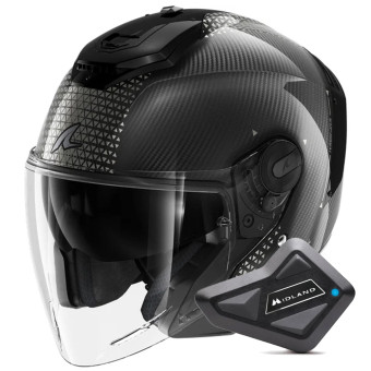 Jet Shark RS JET Carbon Ikonik DKU + Kit Bluetooth BT Mini