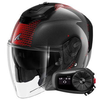 Jet Shark RS JET Carbon Ikonik DRU + Kit Bluetooth 5S Solo