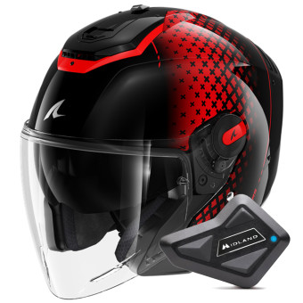 Jet Shark RS JET Stride KRA + Kit Bluetooth BT Mini