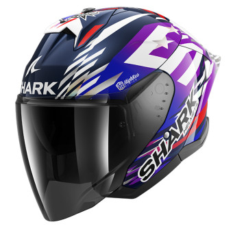 Casque Jet Shark Skwal Jet Cup Replica Zarco Signature 2026 BVU