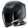 Casque Jet Shark Skwal Jet Dark Shadow Mat B16 + Kit Bluetooth Sena for Shark Mesh Solo