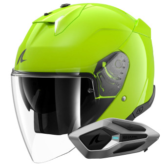 Jet Shark Skwal i3 Jet Blank G03 + Kit Bluetooth Sena for Mesh Solo