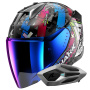 Casque Jet Shark Skwal i3 Jet Hellcat KUB + Kit Bluetooth Sena for Mesh Solo