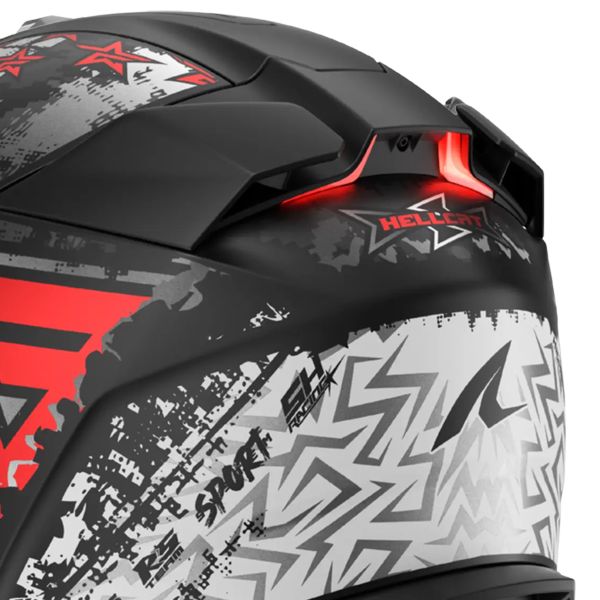 Shark Skwal i3 Jet Hellcat Mat KUR + Kit Bluetooth Sena for Shark