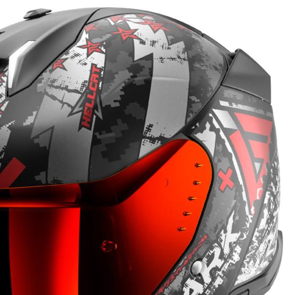 Shark Skwal i3 Jet Hellcat Mat KUR + Kit Bluetooth Sena for Shark