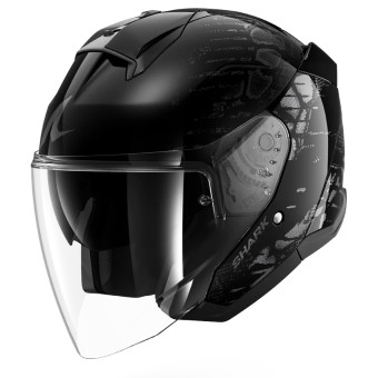 Casque Jet Shark Skwal Jet Reptaia KAA Casque Jet Shark Skwal Jet Reptaia KAA