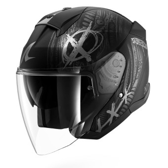 Casque Jet Shark Skwal Jet Shiever Mat KAS Casque Jet Shark Skwal Jet Shiever Mat KAS