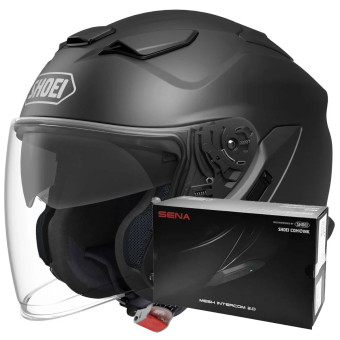 Jet Shoei J-Cruise 3 Matt Black + Intercom Sena SRL-03