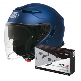 Jet Shoei J-Cruise II Matt Blue Metalic + Intercom Sena Gt-Air 2 - J-Cruise II SRL