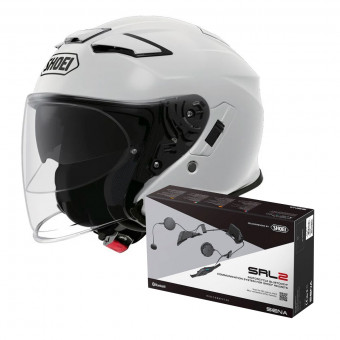 Jet Shoei J-Cruise II White + Intercom Sena Gt-Air 2 - J-Cruise II SRL-02